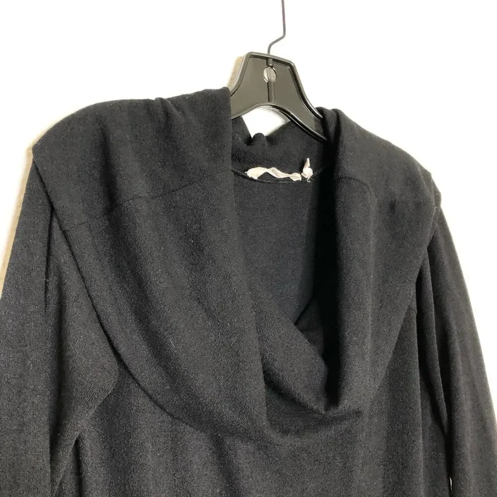 Soft Surroundings black cowl neck knit midi dress size Petite Large PL